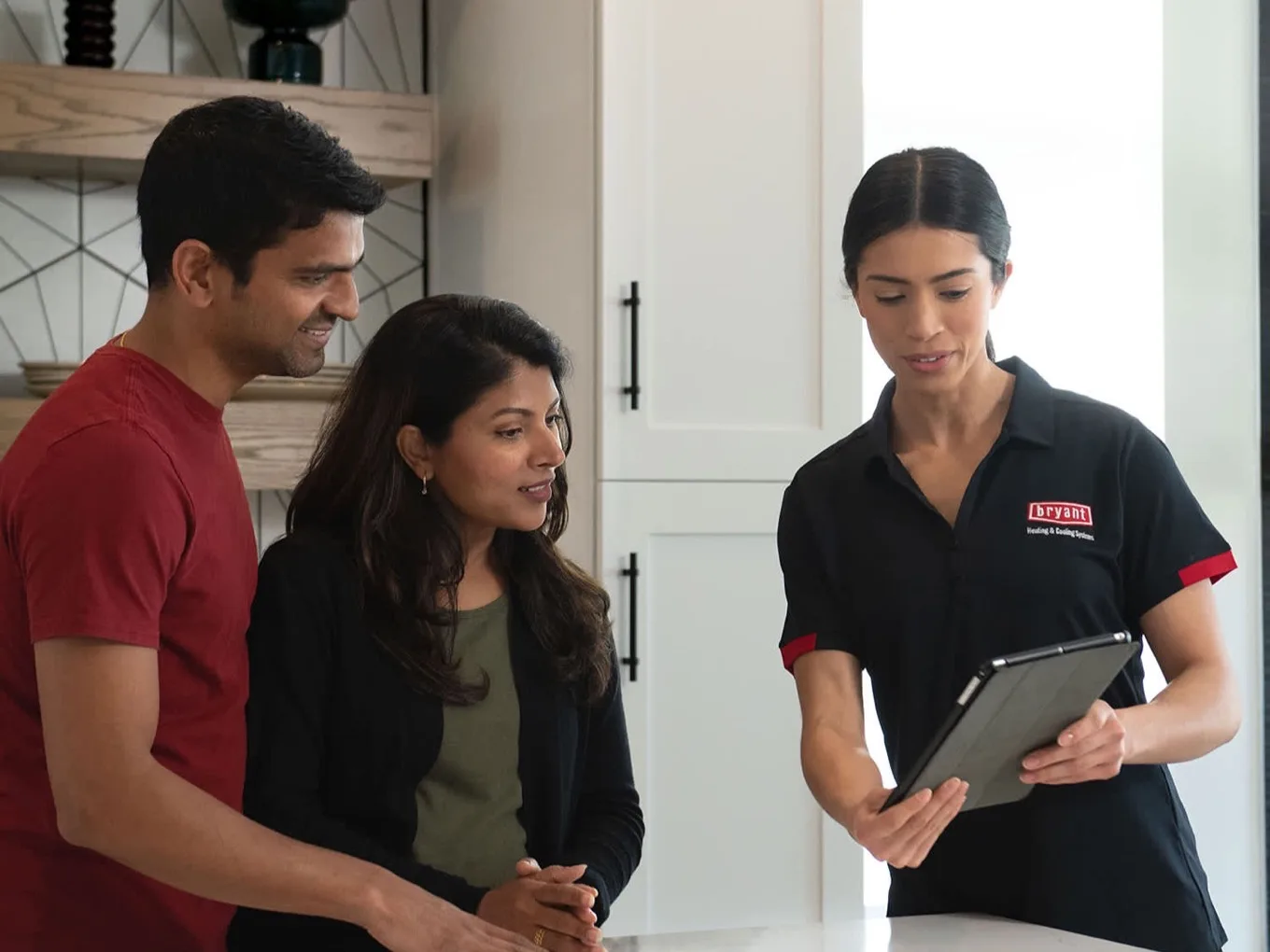 A Bryant advisor walks homeowners through the options — every air fix starts with the conversation